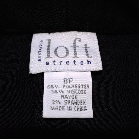 Ann Taylor Loft Petite Stretch Black Pants - Picture 3 of 3